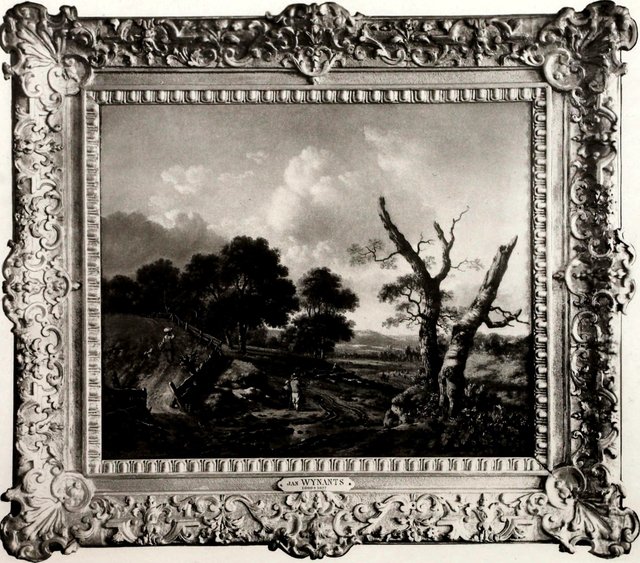 Hilly Landscape with Dead tree and Peasants by Jan Wijnants