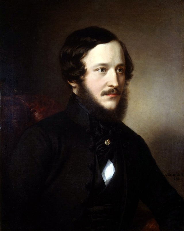 Portrait of József Eötvös by Miklós Barabás