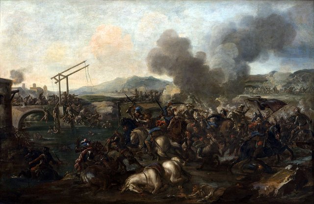 Défense d'un pont by Jacques Courtois