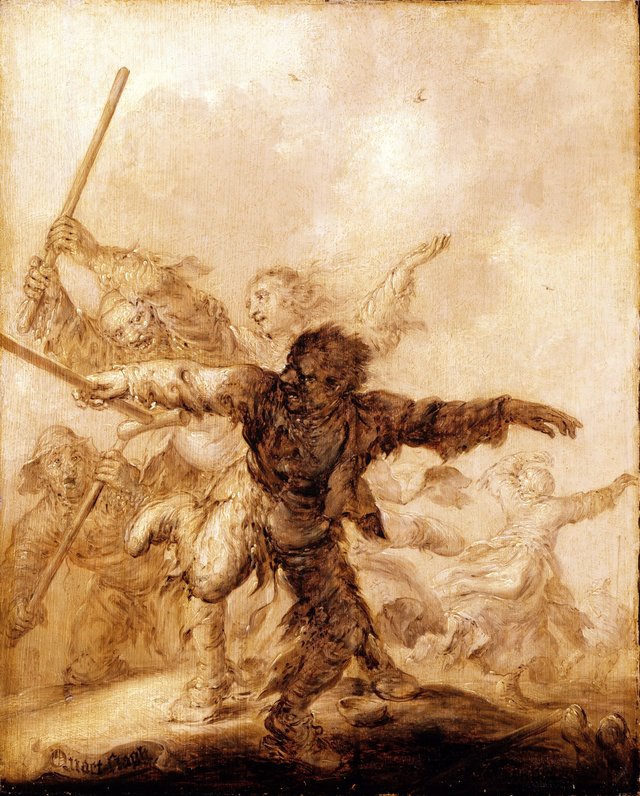 Angry Blows by Adriaen van de Venne