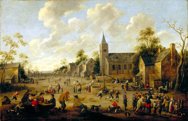 A Village Festival by Joost Cornelisz Droochsloot