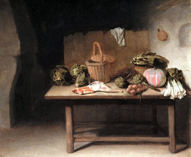 Interior with a Still Life on a Work Table by Hendrik Martenszoon Sorgh
