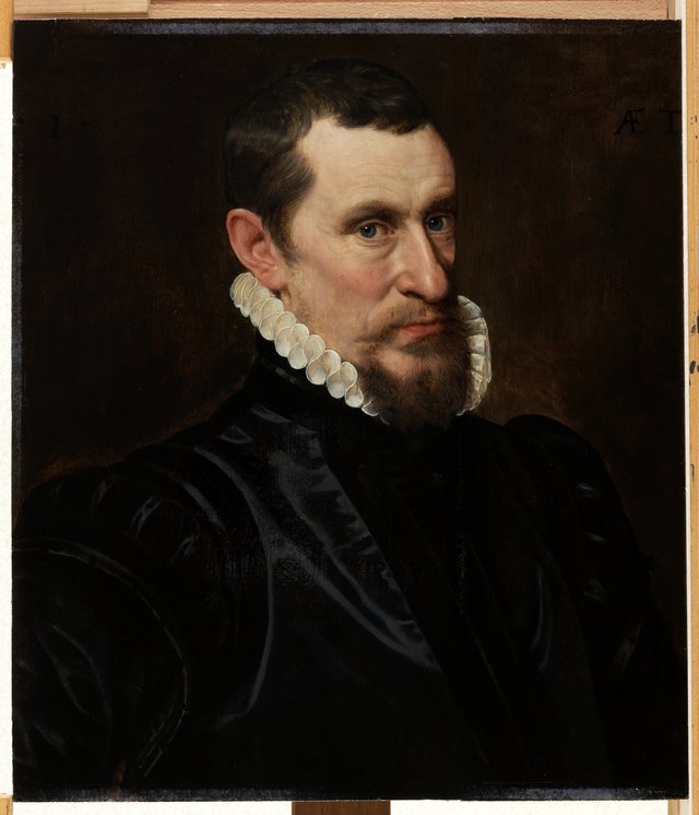 Portrait of Gillis Beys by Adriaen Thomasz. Key