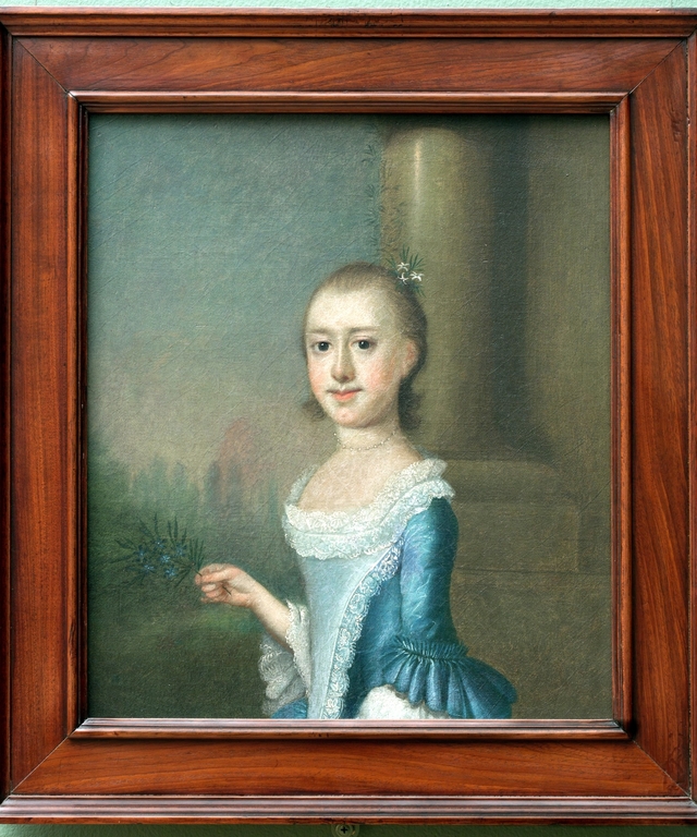 Portrait of Amarinthia Elliott by Jeremiah Theus