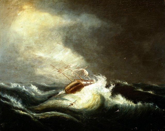Ship in Storm by Chester Harding