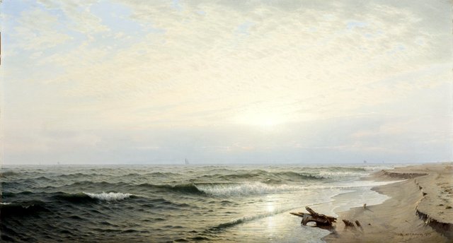 Beach at Long Branch: Sunrise by William Trost Richards
