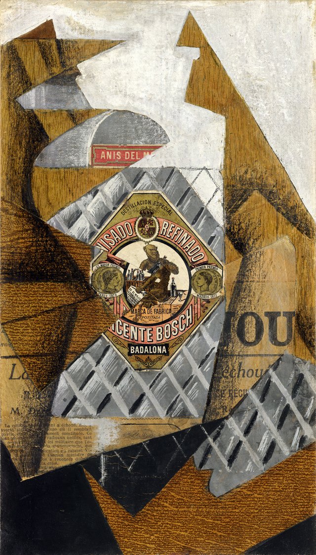The Bottle of Anís del Mono by Juan Gris