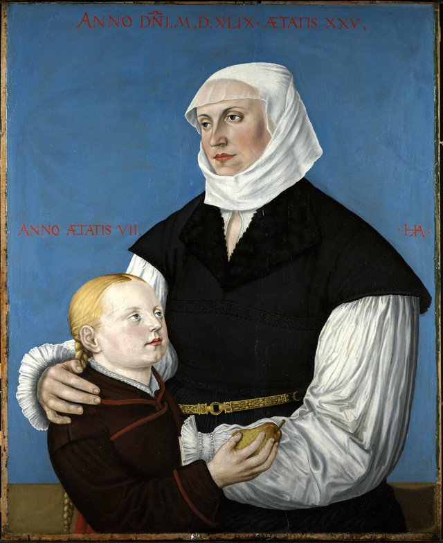 Portrait of Regula Gwalther-Zwingli and Anna Gwalther by Hans Asper