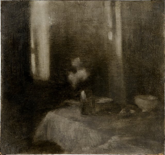 Interior with a Vase by Eugène Carrière