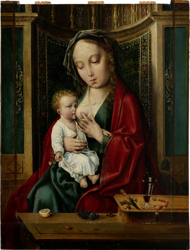 Madonna and Child in a Niche by Joos van Cleve