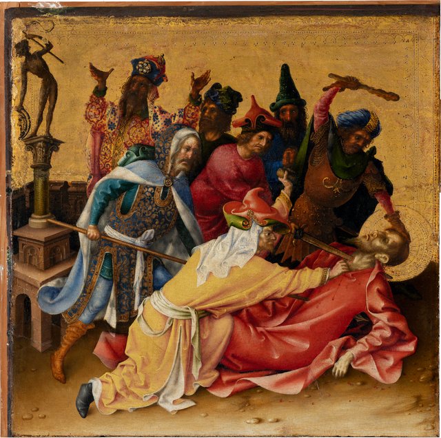 Martyrdom of the Apostles: Martyrdom of Saint Thomas by Stefan Lochner