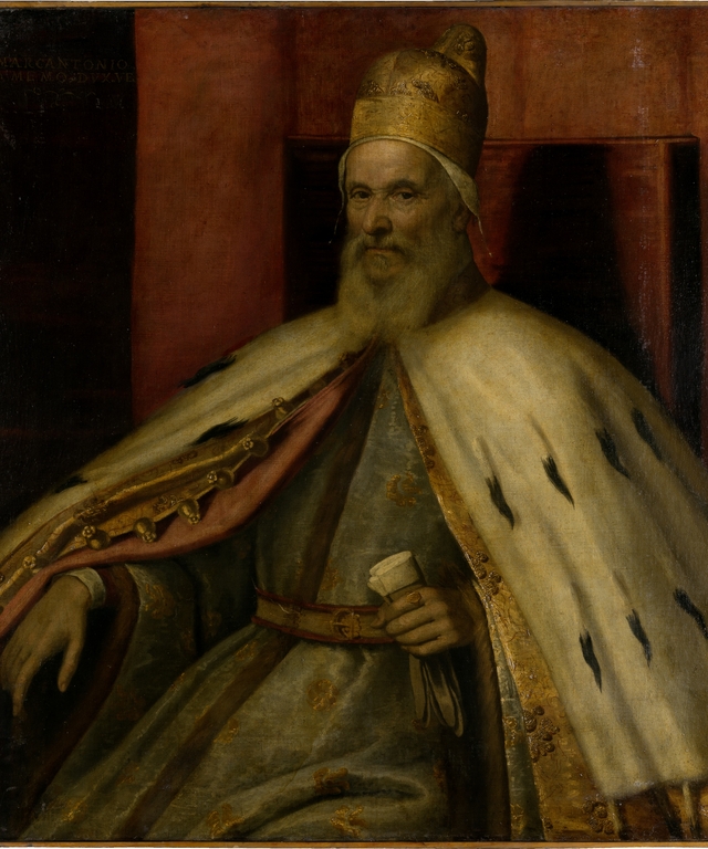 Portrait of the Doge Marcantonio Memmo (1537-1615, Doge since 1612) by Leandro Bassano
