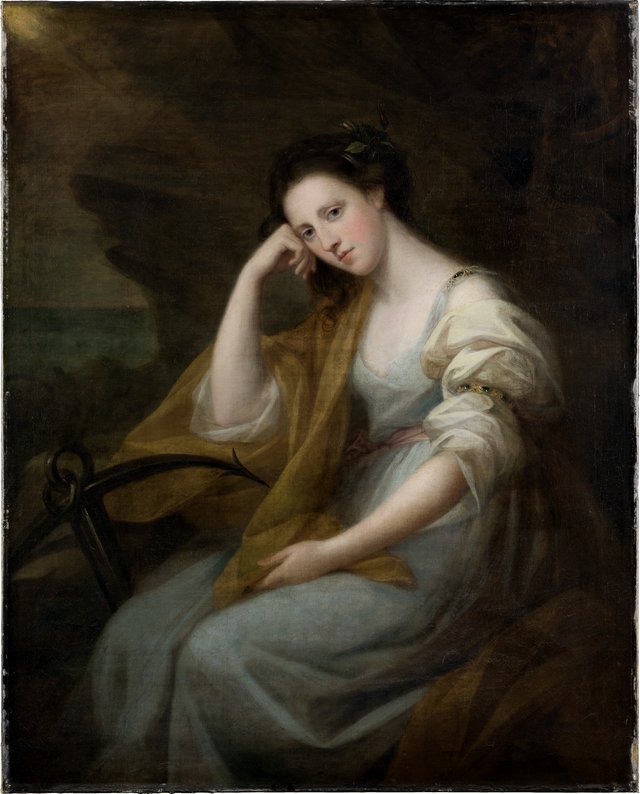 Portrait of Lady Louisa Leveson-Gower (1749/50-1827), later Baroness Macdonald, as Spes by Angelica Kauffmann