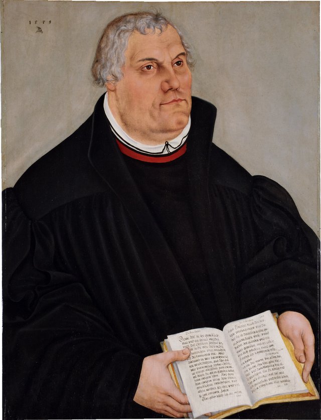 Portrait of Martin Luther by Lucas Cranach the Younger