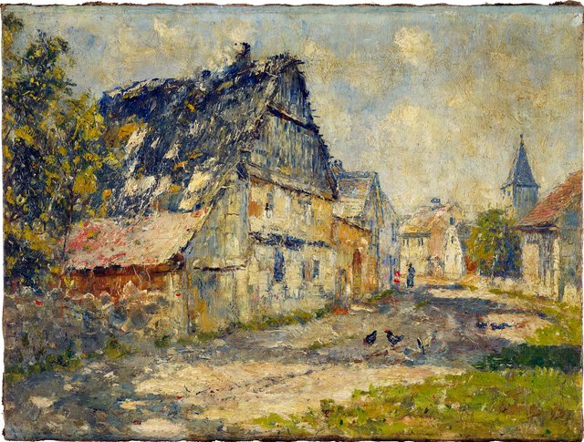Village Street in Ehringsdorf near Weimar by Christian Rohlfs