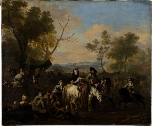 Visit to a Camp by Jan van Huchtenburgh