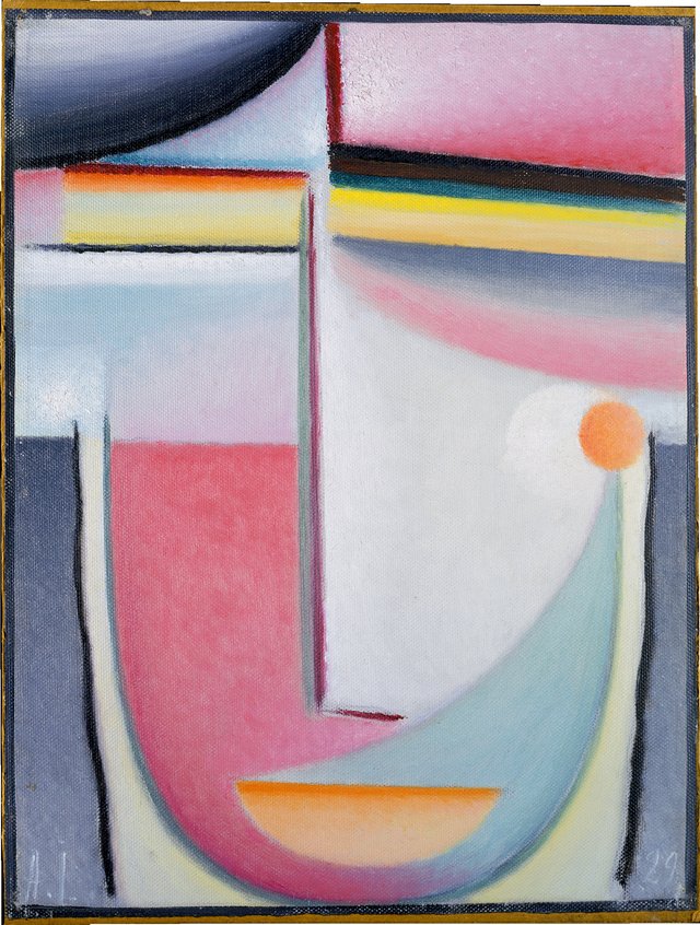 Abstract Head: Symphony in Pink by Alexej von Jawlensky