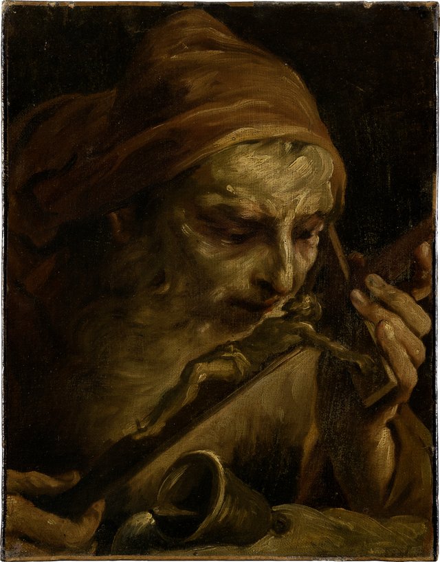 Anthony the Abbot Kissing the Crucifix by Giuseppe Maria Crespi