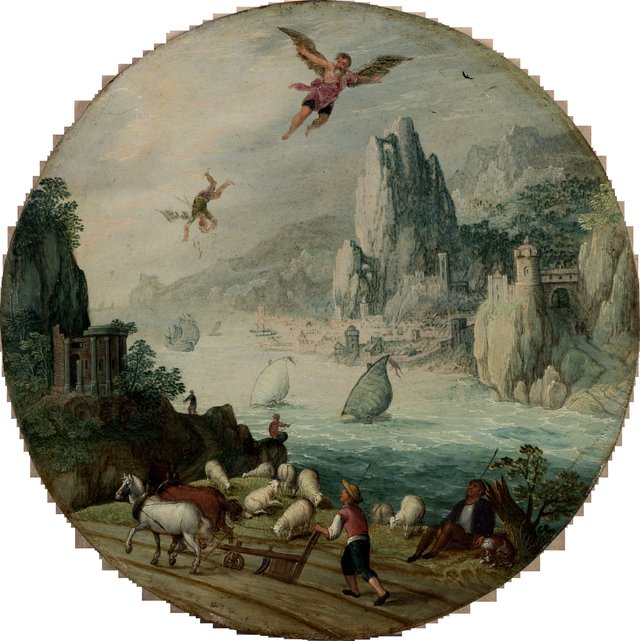 The Fall of Icarus by Tobias Verhaecht
