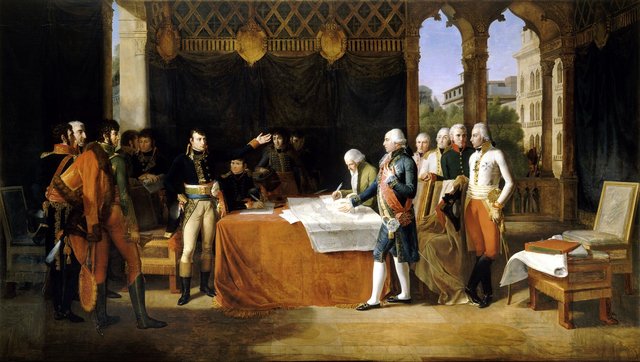 Treaty of Loeben, April 17, 1797 by Guillaume Guillon-Lethière