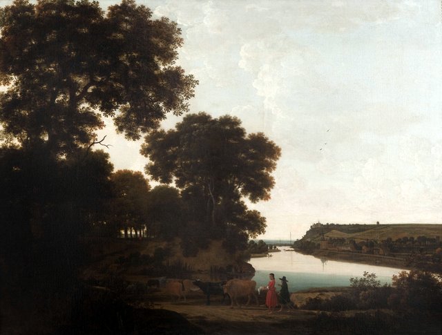 View of Sint-Pieter across the Maas by Joris van der Haagen