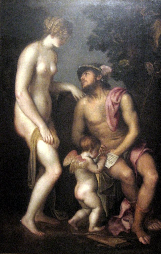 The Education of Cupid by Lambert Sustris