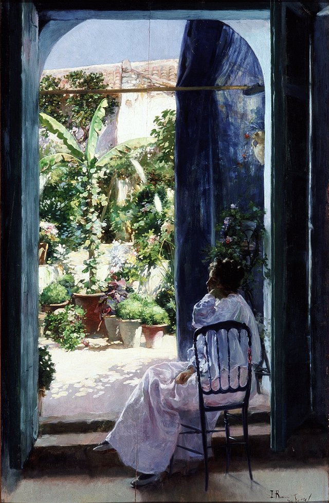 An andalusian patio by Julio Romero de Torres