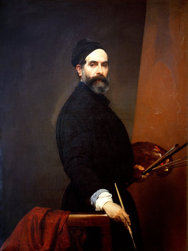 Self-portrait at the age of 57 by Francesco Hayez