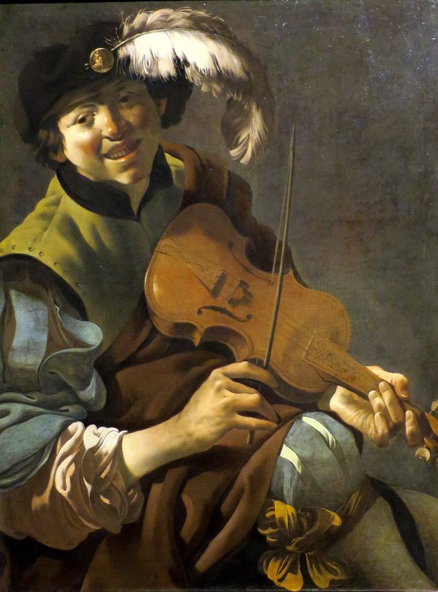 A Boy Violinist by Hendrick ter Brugghen