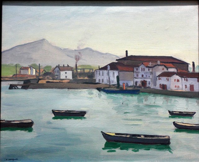 Barques à Ciboure by Albert Marquet