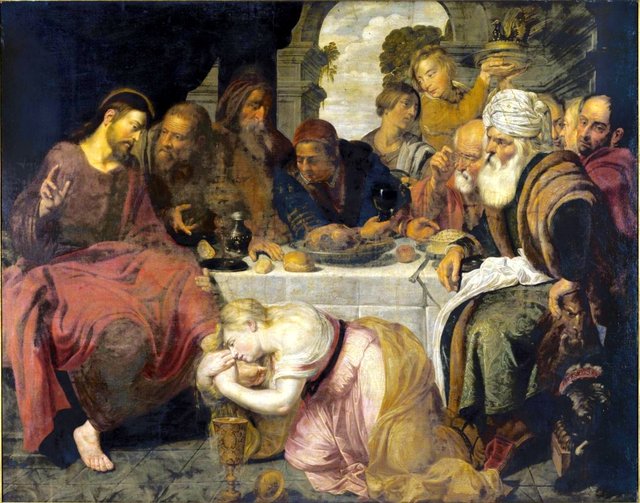 Christ in the house of Simon the Pharisee by Artus Wolffort