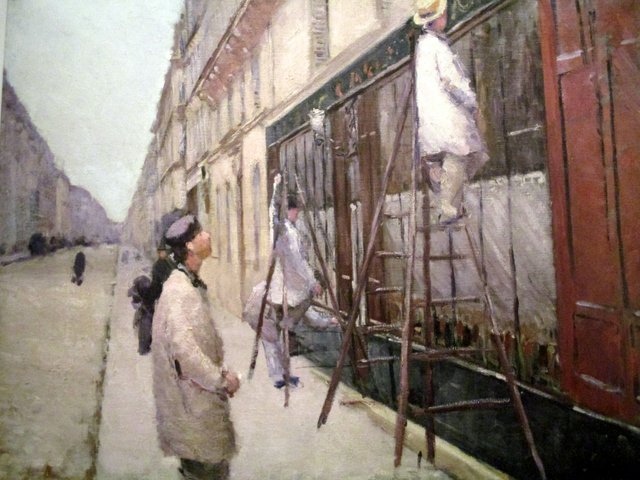 Peintres en bâtiment by Gustave Caillebotte