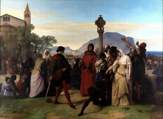 The Sicilian vespers by Francesco Hayez