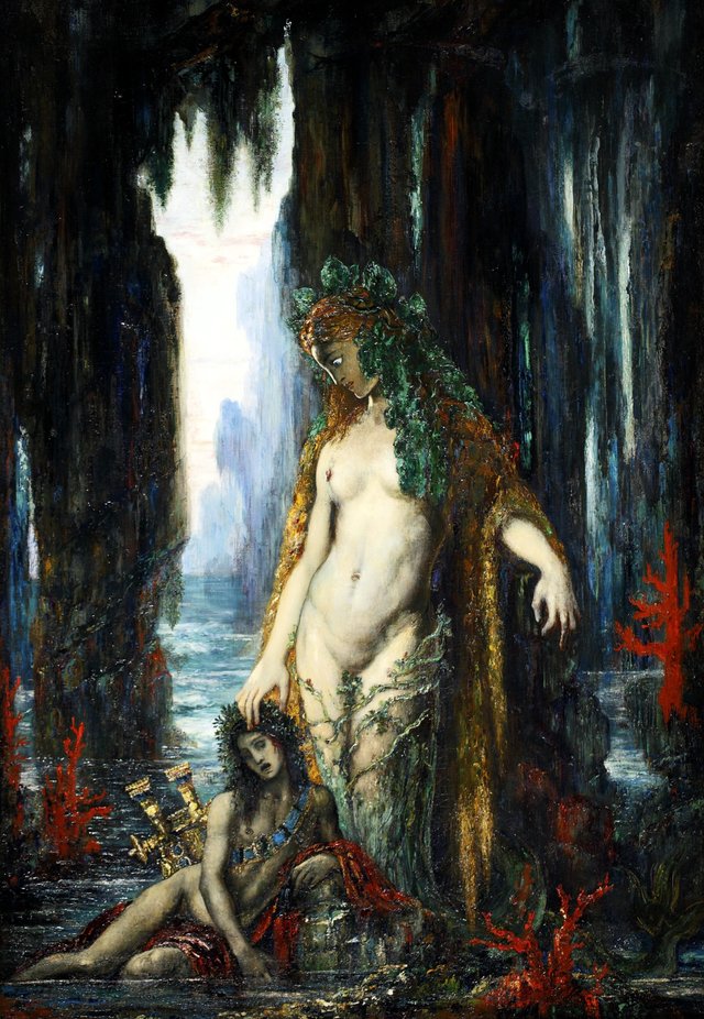 Le Poète et la Sirène by Gustave Moreau