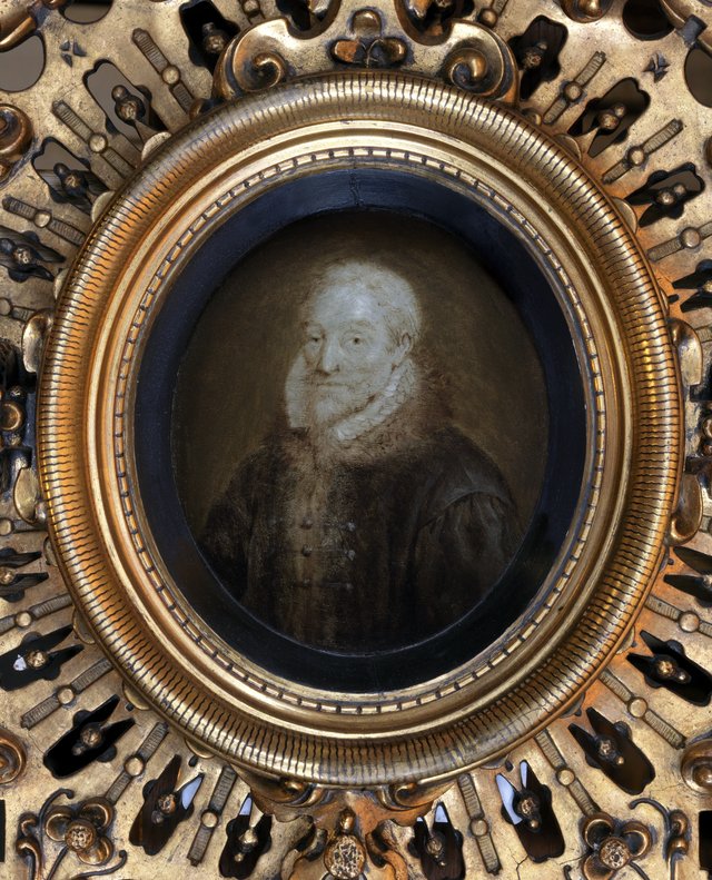 Miniature portrait of Christophe Plantin by Jan Maurits Quinkhard