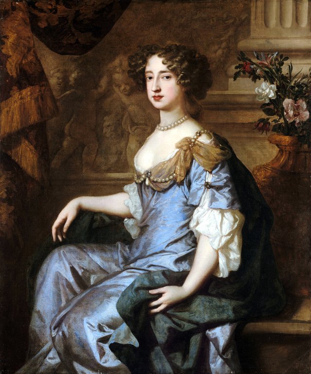 Queen Mary II in Blue by Peter Lely