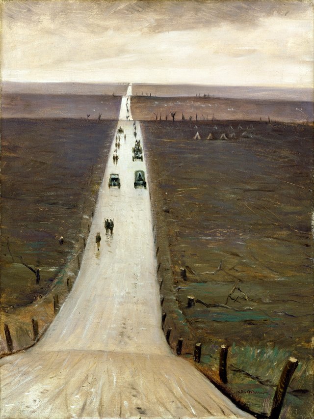 The Road from Arras to Bapaume by C. R. W. Nevinson