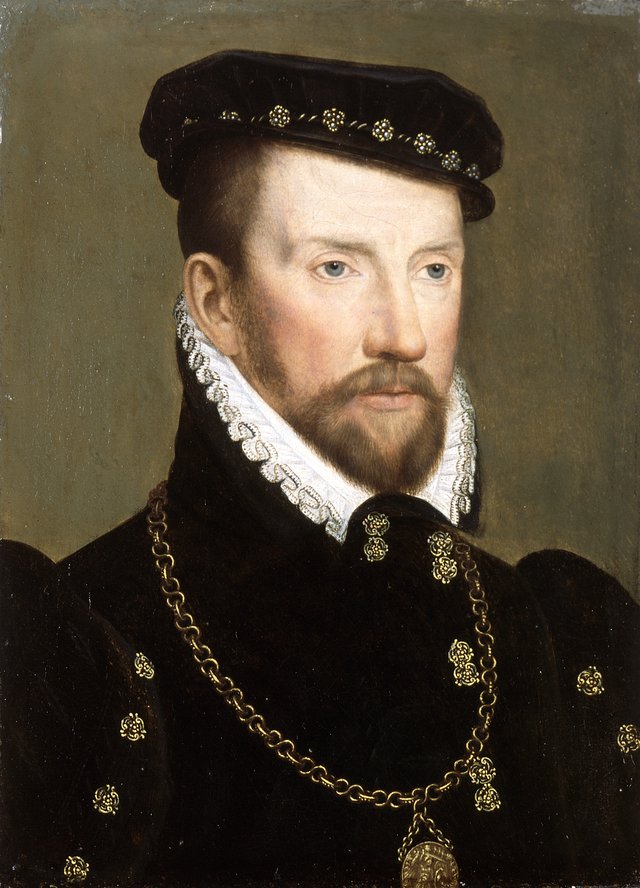 Portrait of Admiral Gaspard II de Coligny by François Clouet