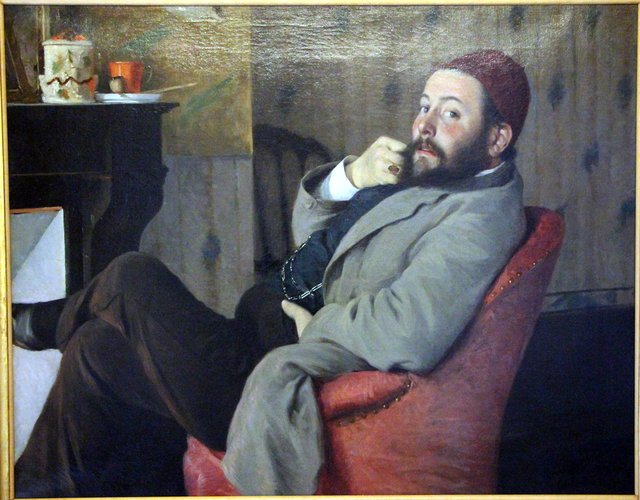 Portrait of Diego Martelli by Federico Zandomeneghi