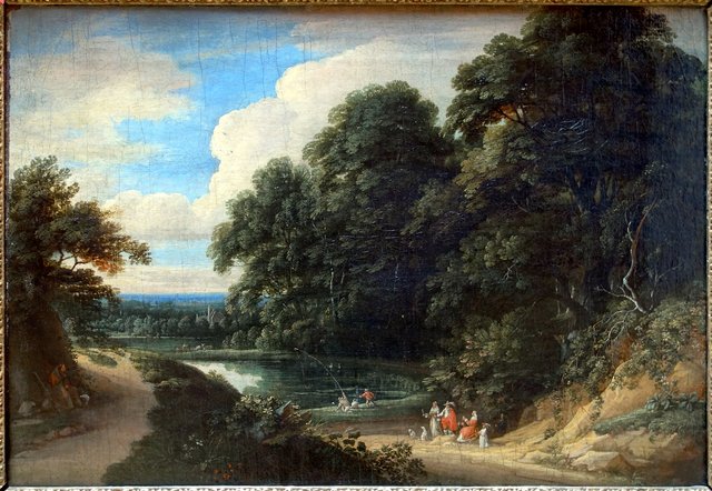 Etang à la lisière d'un bois by Jacques d'Arthois