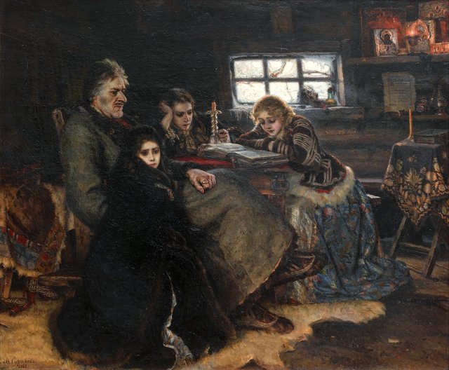 Menshikov in Berezovo by Vasily Surikov