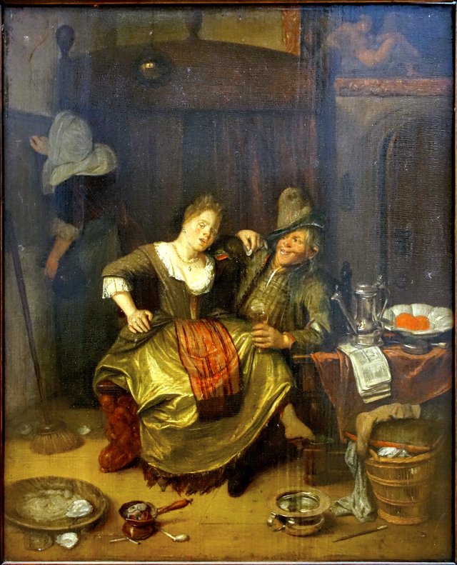 Scène galante by Richard Brakenburgh
