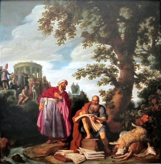 Hippocrates and Democritus by Pieter Lastman