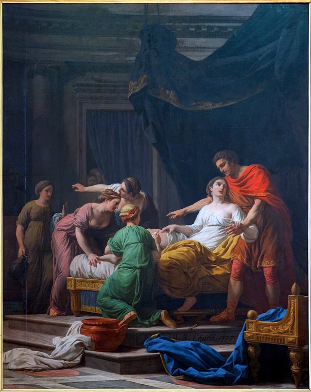 The Dedication of Porcia, wife of Junius Brutus by Nicolas Bernard Lépicié