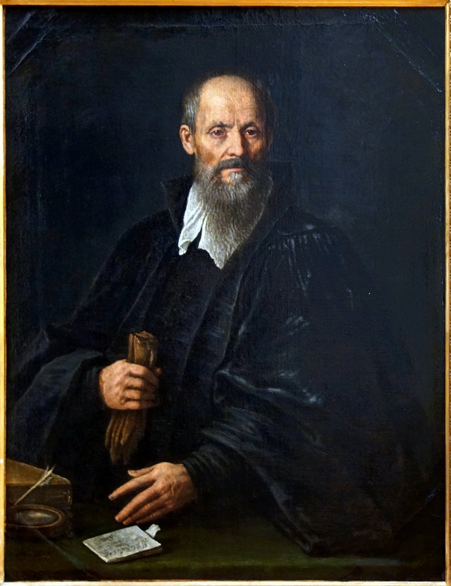 Portrait de Battista Gardalino by Leandro Bassano