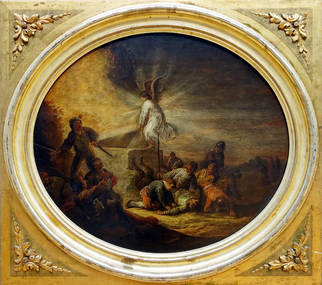 L'ange soulevant la pierre du tombeau du Christ by Benjamin Gerritsz Cuyp