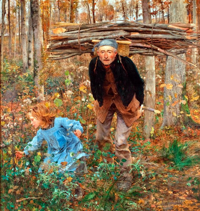 The Wood Gatherer by Jules Bastien-Lepage
