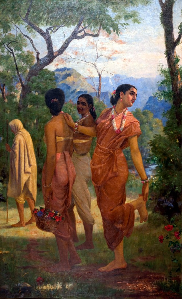 Shakuntala by Raja Ravi Varma