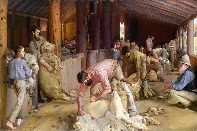 Shearing the Rams by Tom Roberts