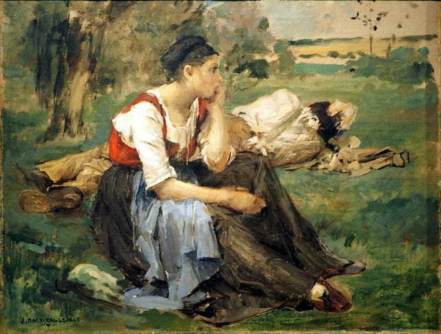 Resting peasants by Jules Bastien-Lepage